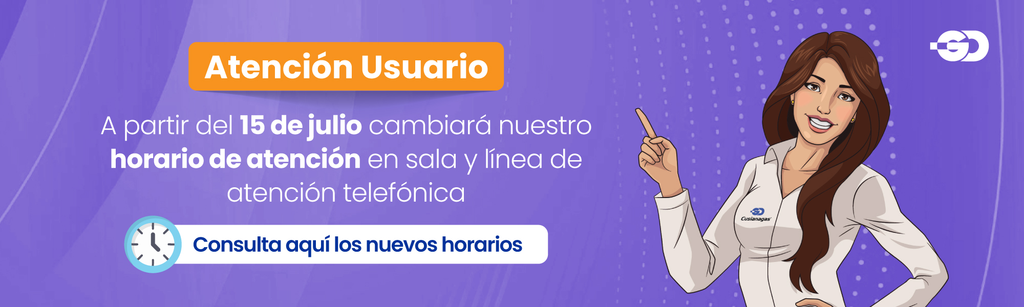 Ajuste en el horario de atención